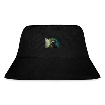 bear cannabis smoke weed - Stanley/Stella recycelter Bucket Hat - Schwarz - Vorne