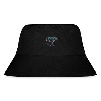 Leopard, Farbenfroh, Jungle - Stanley/Stella recycelter Bucket Hat - Schwarz - Vorne