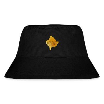 kosovo - Stanley/Stella recycelter Bucket Hat - Schwarz - Vorne