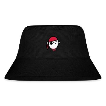 Pirat | Piraten | Seeräuber | Freibeuter | Seemann - Stanley/Stella recycelter Bucket Hat - Schwarz - Vorne