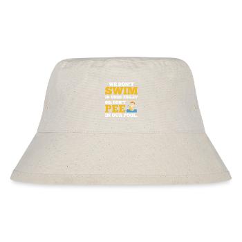 Lifeguard Shirt- Dont Pee - Stanley/Stella recycelter Bucket Hat - Naturweiß - Vorne