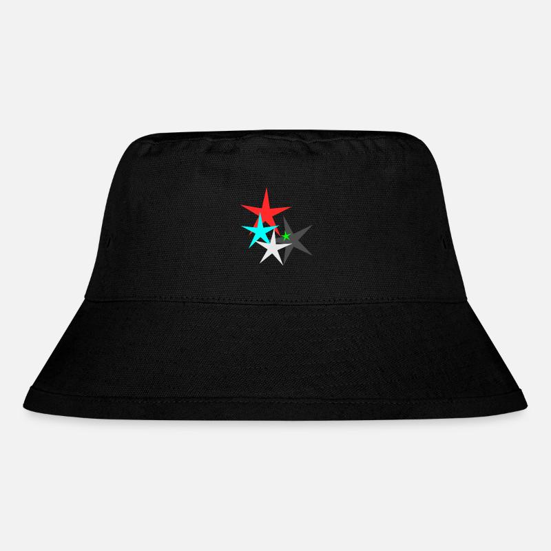 Star Star - Stanley/Stella recycelter Bucket Hat - Schwarz