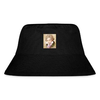 Ludwig van Beethoven im Aquarell Stil - Stanley/Stella recycelter Bucket Hat - Schwarz - Vorne