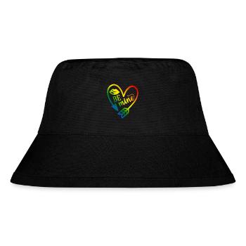 Valentinstag T-Shirt be mine Valentinstag - Stanley/Stella recycelter Bucket Hat - Schwarz - Vorne