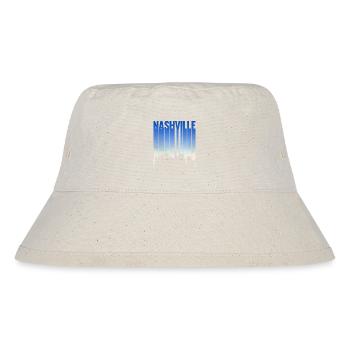 Nashville Skyline Gradient - Stanley/Stella Recycled Bucket Hat - natural - Front