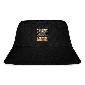 Drag Racing Drag Racer Car Racing - Stanley/Stella Recycled Bucket Hat - black - Front