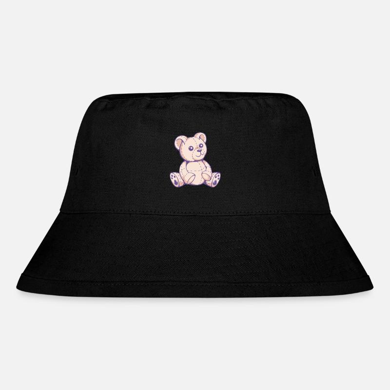 mignon ours en peluche - Bob recyclé Stanley/Stella - noir