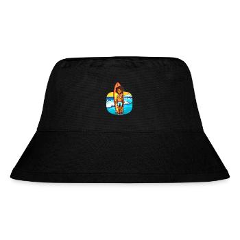 Surfing kids afroamerican - Stanley/Stella Recycled Bucket Hat - black - Front