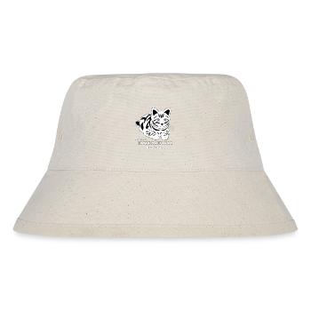 INTERNATIONALER KATZENTAG - Stanley/Stella recycelter Bucket Hat - Naturweiß - Vorne