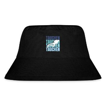 Diving Adventure: Exploring the Depths, Experiencing Freedom - Stanley/Stella Recycled Bucket Hat - black - Front