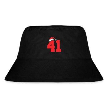 41 Zahl Weihnachten - Stanley/Stella recycelter Bucket Hat - Schwarz - Vorne