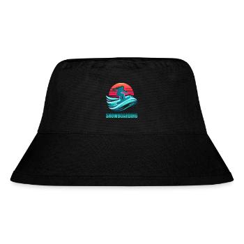 Lebendige Snowboard-Surfszene - Stanley/Stella recycelter Bucket Hat - Schwarz - Vorne