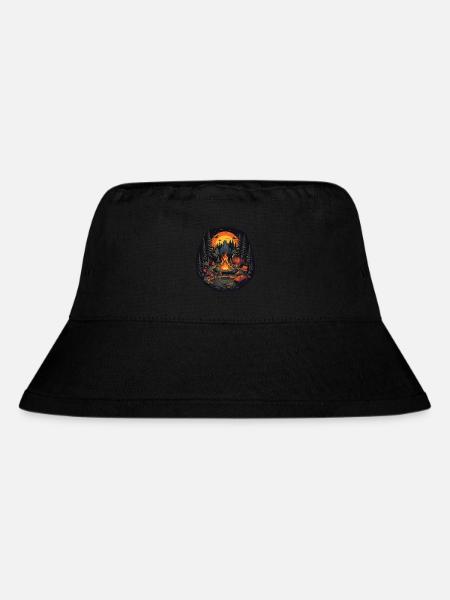Cozy Campfire - Stanley/Stella recycelter Bucket Hat - Schwarz