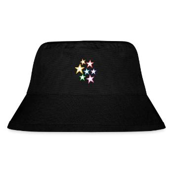 Stern - Stanley/Stella recycelter Bucket Hat - Schwarz - Vorne