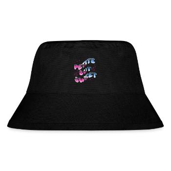 Petite but Sweet - Text Tee - Stanley/Stella recycelter Bucket Hat - Schwarz - Vorne