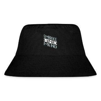 healing power emotional well-being statement - Stanley/Stella Recycled Bucket Hat - black - Front
