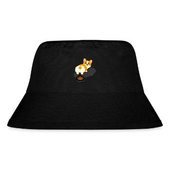 Corgi's Entspannte Pause gegen Nzs - Stanley/Stella recycelter Bucket Hat - Schwarz - Vorne