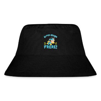 Super Big Brother - Pregnancy Announcement Gift - Stanley/Stella Recycled Bucket Hat - black - Front