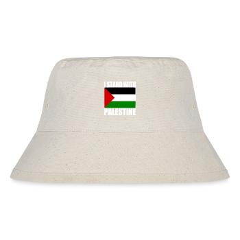 I stand with palestine - Stanley/Stella Recycled Bucket Hat - natural - Front
