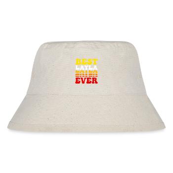 Beste Layla aller Zeiten - Süße Groovy Vintage Custom - Stanley/Stella recycelter Bucket Hat - Naturweiß - Vorne