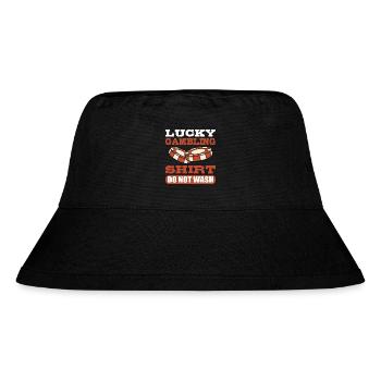 Blackjack Black Jack Casino Glücksspiel - Stanley/Stella recycelter Bucket Hat - Schwarz - Vorne