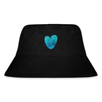 Yoga Herz Mandala Muster Meditation Liebe Fan om - Stanley/Stella recycelter Bucket Hat - Schwarz - Vorne