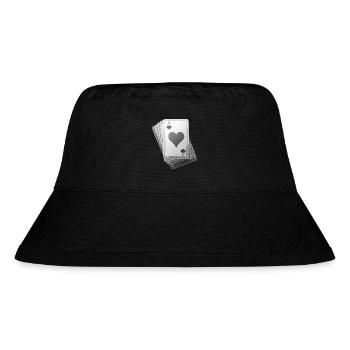 Cards black/white - Stanley/Stella recycelter Bucket Hat - Schwarz - Vorne