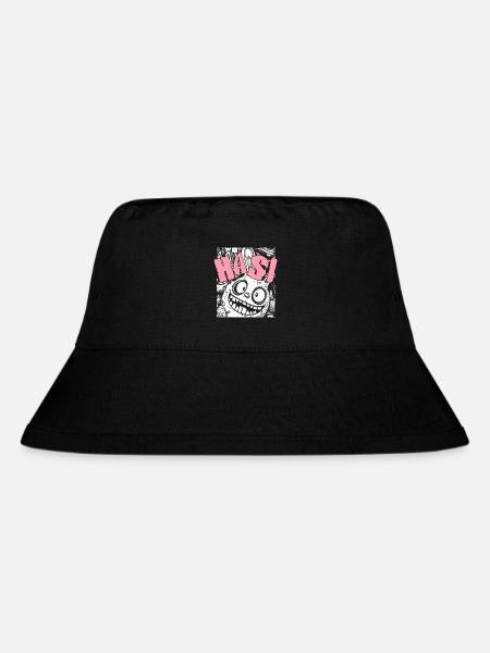 Ausgefallenes Cartoon-Gesicht mit Humor - Stanley/Stella recycelter Bucket Hat - Schwarz
