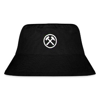 Ruhrpott Hammer Schlegel Glitch - Stanley/Stella recycelter Bucket Hat - Schwarz - Vorne