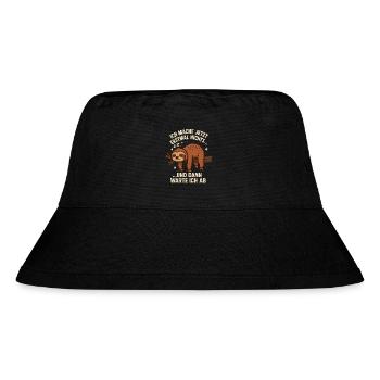 Sloth Saying Funny Office - Stanley/Stella Recycled Bucket Hat - black - Front
