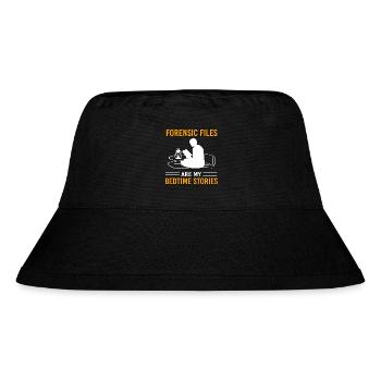 True Crime Krimi - Stanley/Stella recycelter Bucket Hat - Schwarz - Vorne