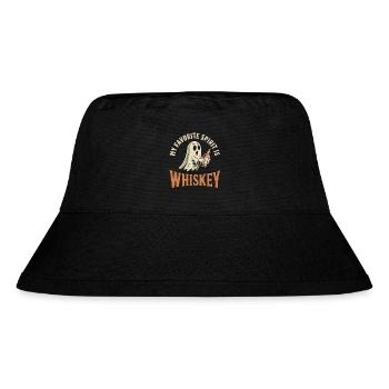 Meine Lieblingsspirituose ist Whiskey Ghost - Stanley/Stella recycelter Bucket Hat - Schwarz - Vorne