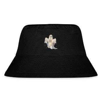 Patchwork Ghost with Spider Webs - Stanley/Stella Recycled Bucket Hat - black - Front