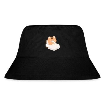Schläfriger, müder Tiger - Stanley/Stella recycelter Bucket Hat - Schwarz - Vorne