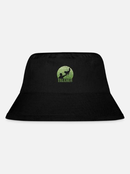 Falkner Grunge Style mit Greifvogel - Stanley/Stella recycelter Bucket Hat - Schwarz