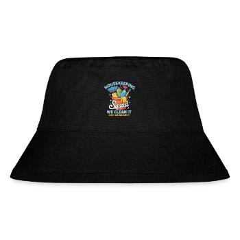 Lustiges Putzen Design - Stanley/Stella recycelter Bucket Hat - Schwarz - Vorne