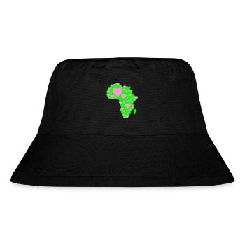 Africa Heart Pattern - Stanley/Stella Recycled Bucket Hat - black - Front