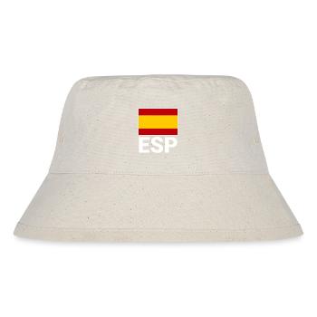 Sporty Spain flag with ESP abbreviation - Stanley/Stella Recycled Bucket Hat - natural - Front