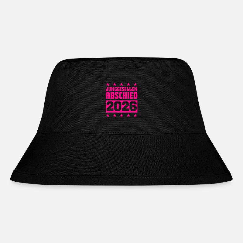 junggesellenabschied 2026 - Stanley/Stella recycelter Bucket Hat - Schwarz