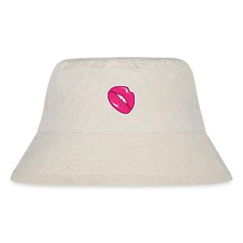 Pink Lips Pop Art Comic Retro Style - Stanley/Stella Recycled Bucket Hat - natural - Front