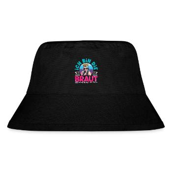 Ich Bin Die Braut Jga Krone Rock Brautparty - Stanley/Stella recycelter Bucket Hat - Schwarz - Vorne