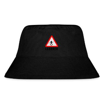 Ski Learner - Stanley/Stella recycelter Bucket Hat - Schwarz - Vorne