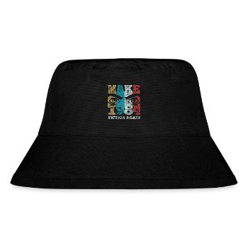 Make 1984 fiction again - Orwell - Stanley/Stella recycelter Bucket Hat - Schwarz - Vorne