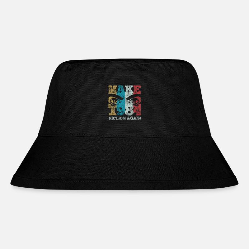 Make 1984 fiction again - Orwell - Stanley/Stella recycelter Bucket Hat - Schwarz