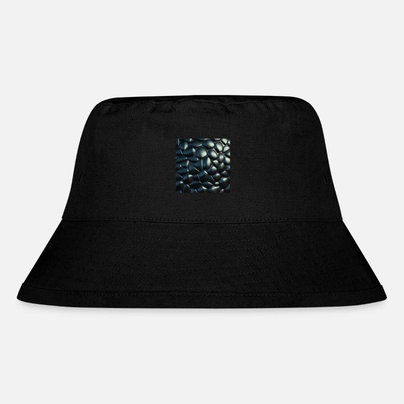 Black Cobblestone Metallic Textured Pattern - Stanley/Stella Recycled Bucket Hat - black
