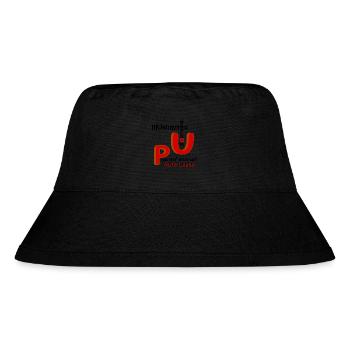 Pass auf dich auf Gute Laune - Stanley/Stella recycelter Bucket Hat - Schwarz - Vorne
