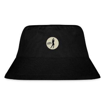 Live-Modell - Stanley/Stella recycelter Bucket Hat - Schwarz - Vorne