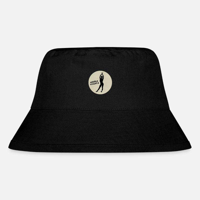 Live-Modell - Stanley/Stella recycelter Bucket Hat - Schwarz