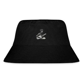 Gitarristin | Gitarrist | Cyberpunk | Musikerin - Stanley/Stella recycelter Bucket Hat - Schwarz - Vorne