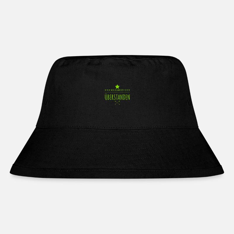 endlich vorbei - Stanley/Stella recycelter Bucket Hat - Schwarz